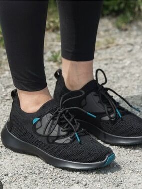 Women's 8 Vessi Everyday 2.0 Black Runners Sneakers Running Shoes Waterproof